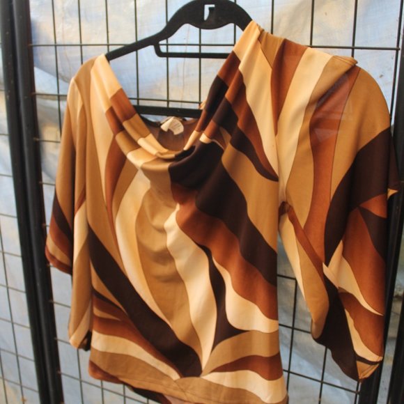 rave Tops - 90s Rave Moda Bat Wings Knit Top Stretch USA M 36